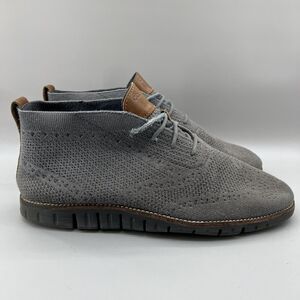 Cole Haan Zerogrand Stitchlite Men Size 11.5 M Shoes Gray Chukka Fashion Boots